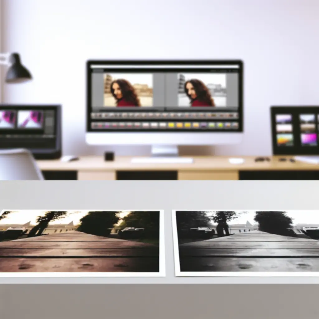 Előtte és utána fotó ugyanarról a portréról, szakmai retusálás után