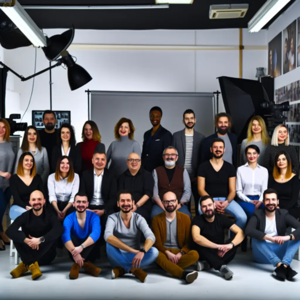 Budapest Photo Lab csapata munka közben a stúdióban