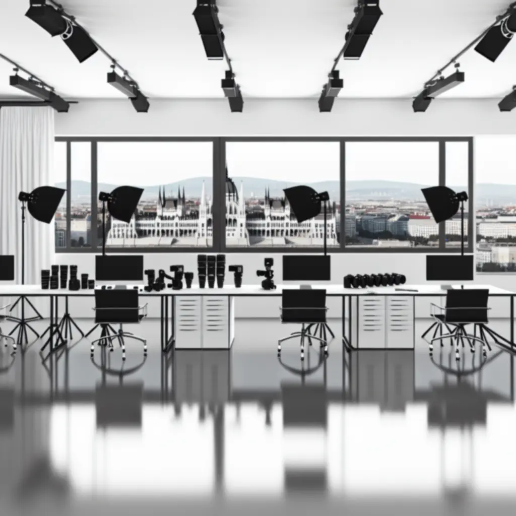 Budapest Photo Lab professzionális stúdiótere és világítástechnika