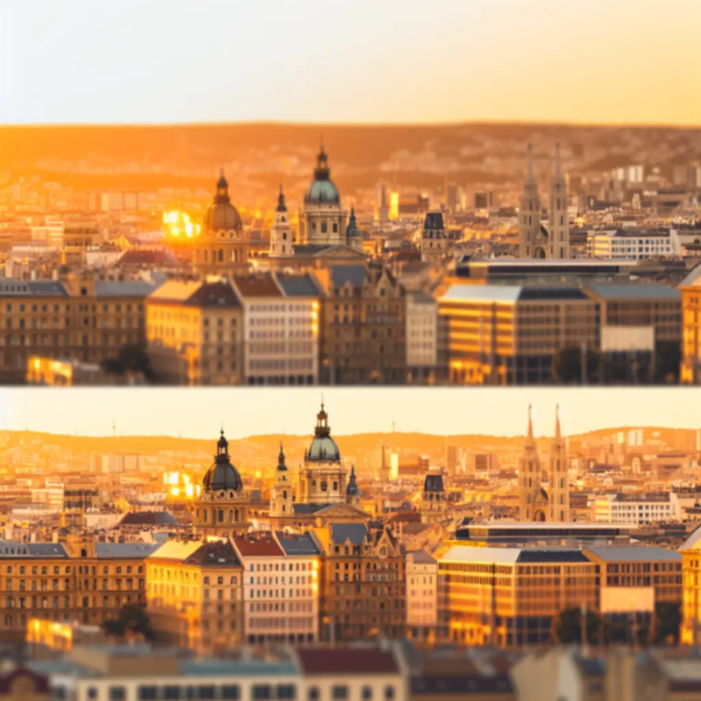 Budapest Photo Lab jellegzetes hangulatú, professzionálisan megvilágított városi fotója.