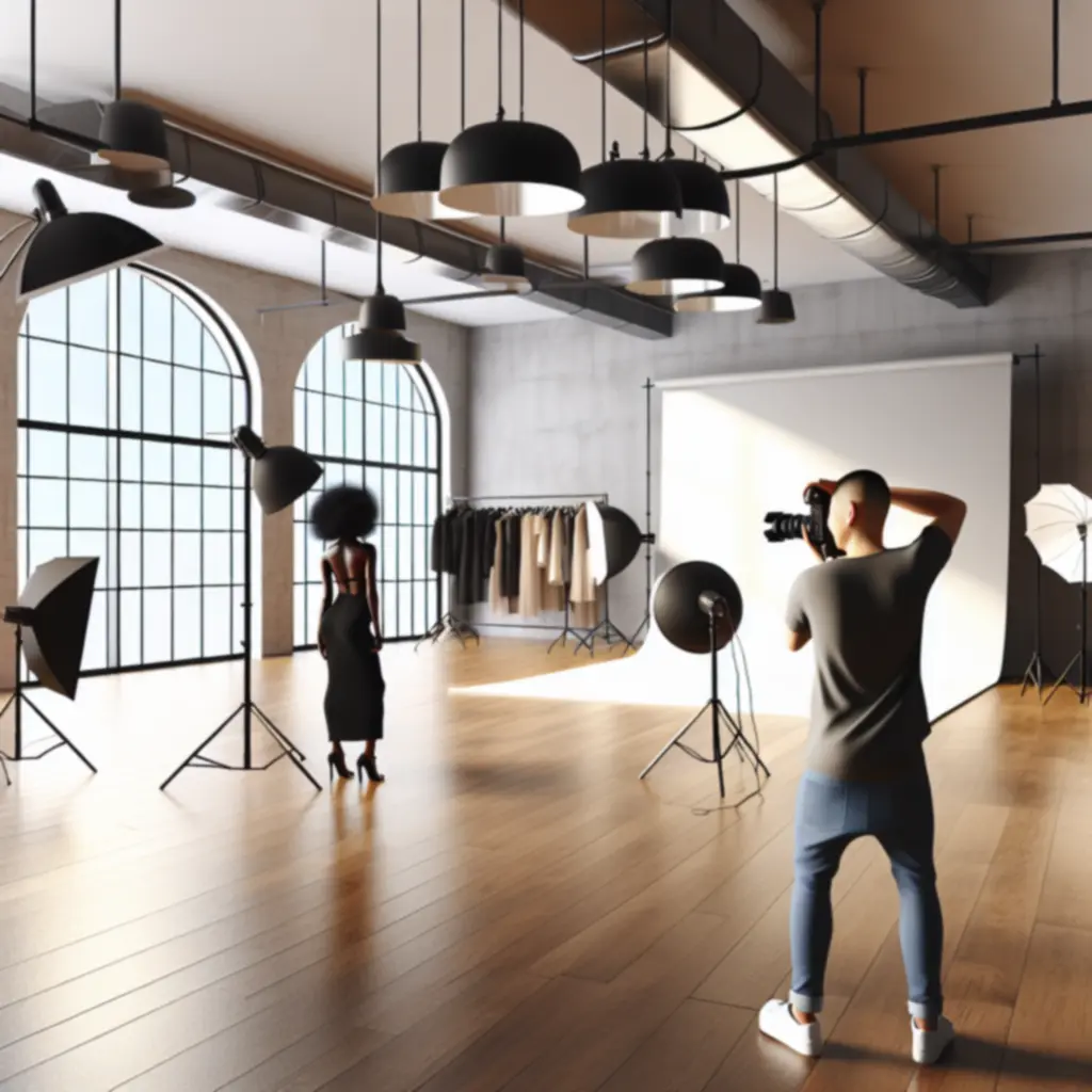 Professzionális stúdiófotózás portré session a Budapest Photo Lab stúdiójában.