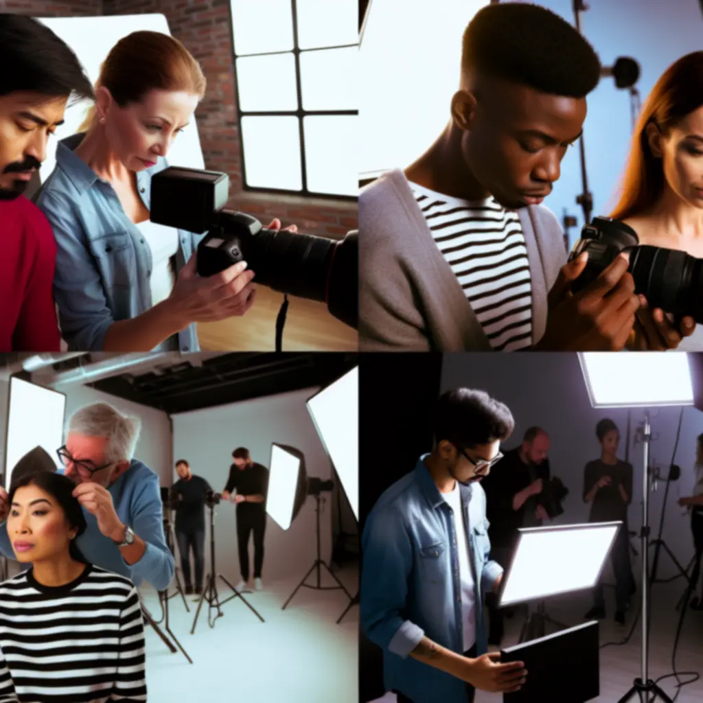 A Budapest Photo Lab csapata munka közben a stúdióban